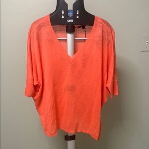 Acrobat Coral Tunic with Relaxed Sleeves M/L